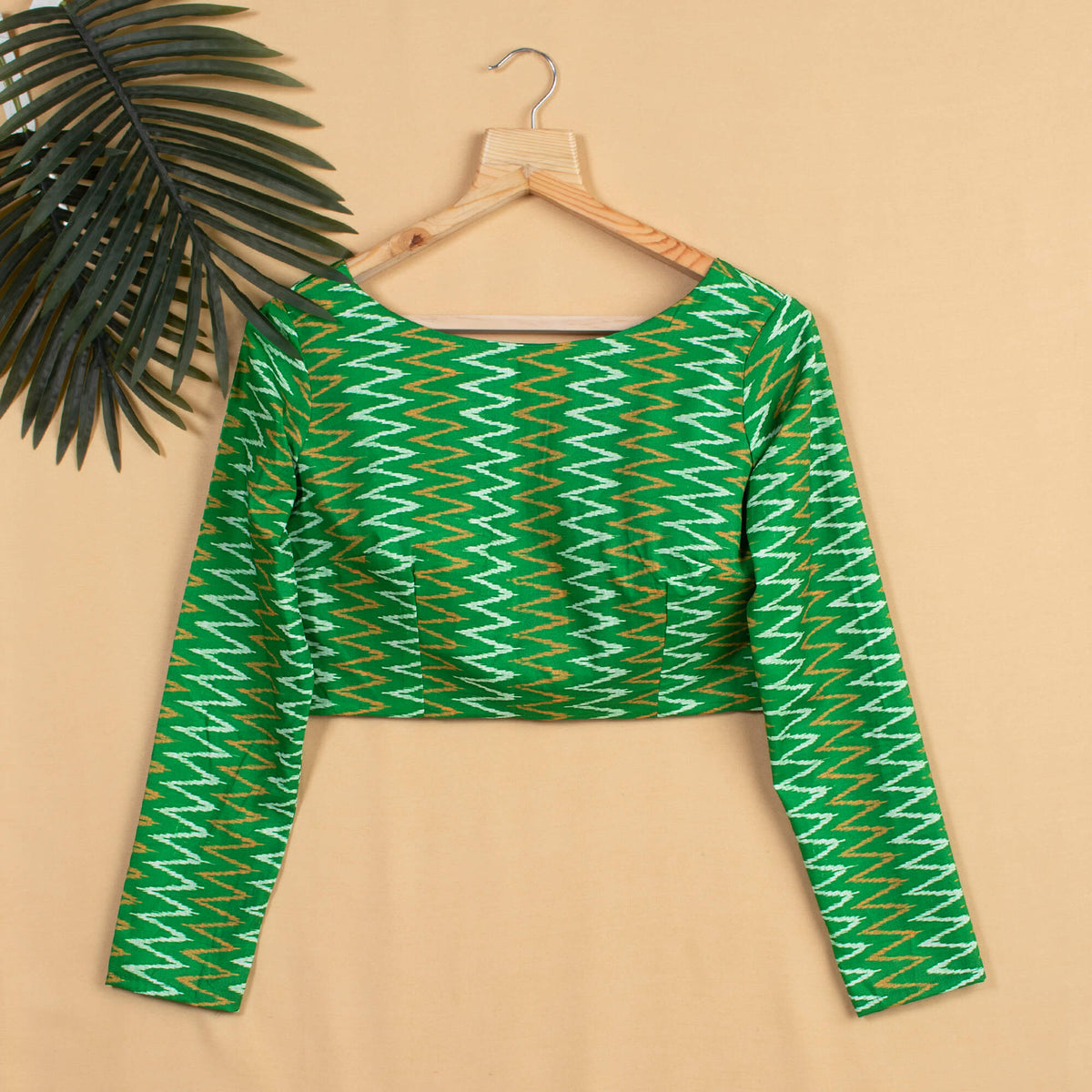 Ikkat Printed Crepe Blouse
