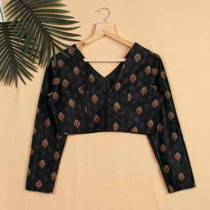 Booti Printed Velvet Blouse