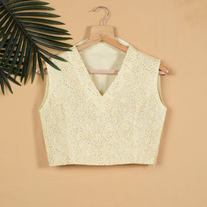 Floral Exclusive Embroidery Collar Blouse