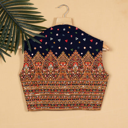 Geometric Exclusive Sequins Collar Blouse