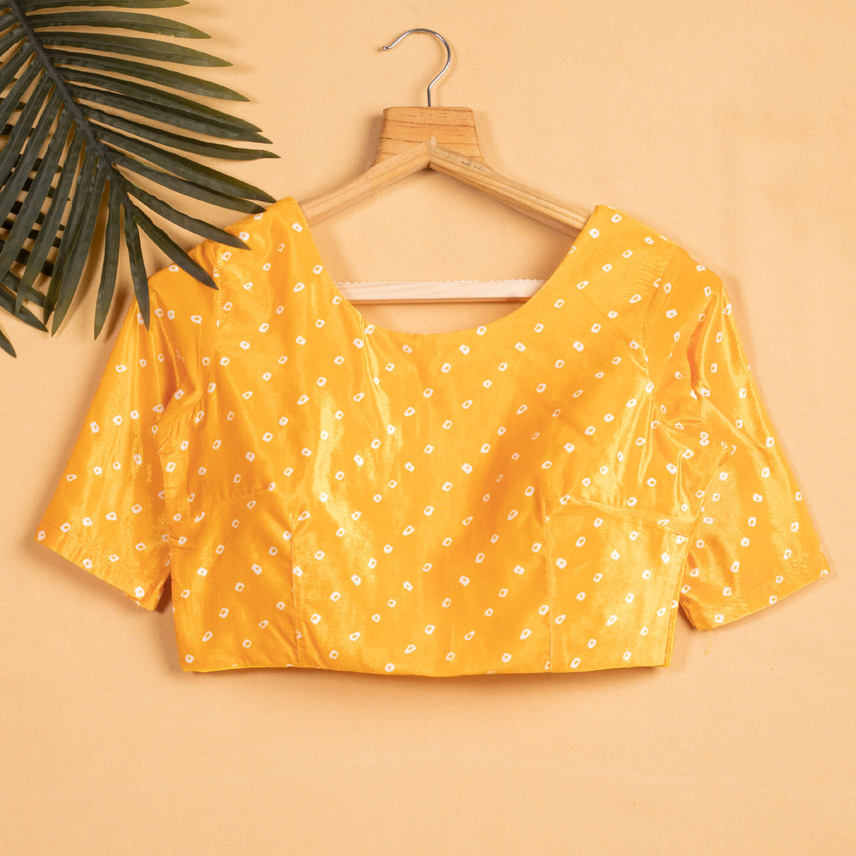 Yellow Bandhanii Printed Blouse