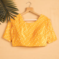 Yellow Bandhanii Printed Blouse