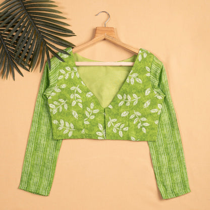 Leaf Viscose Chanderi Blouse