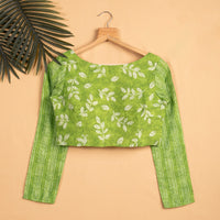 Leaf Viscose Chanderi Blouse