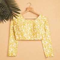 Floral Embroidery Muslin Blouse