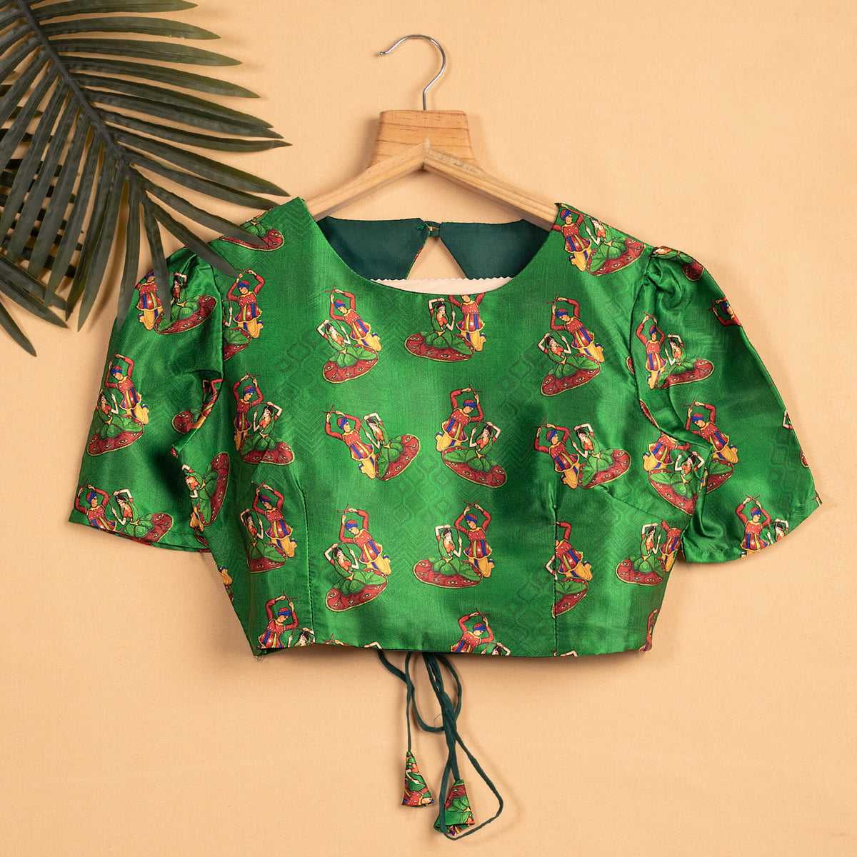 Gamthee Printed Backless  Blouse