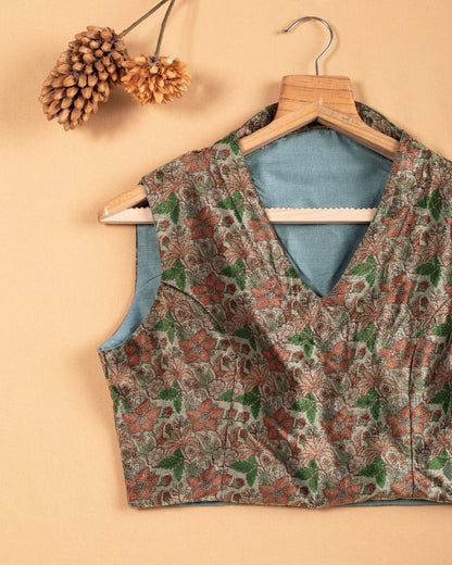 Floral Velvet Blouse