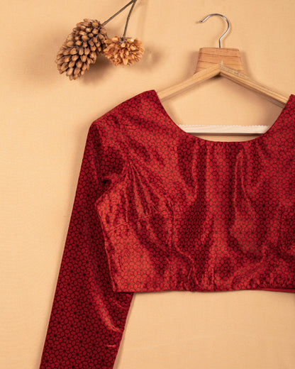 Floral Velvet Blouse