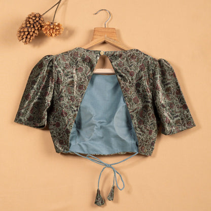 Velvet Backless Blouse