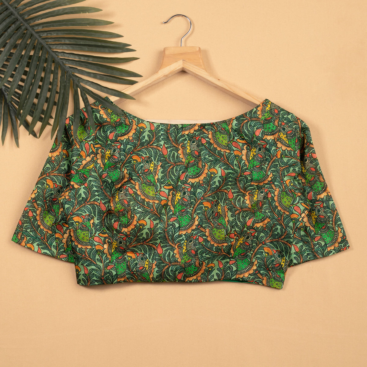 Madhuvanii Printed Silk Blouse