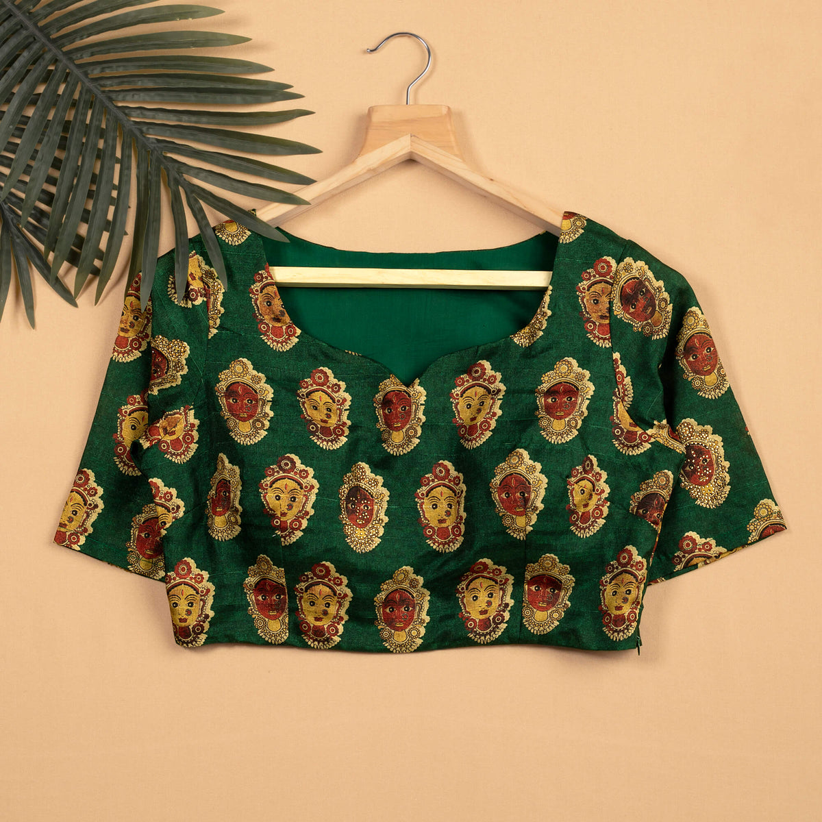 Kalamkrii Printed Silk Blouse