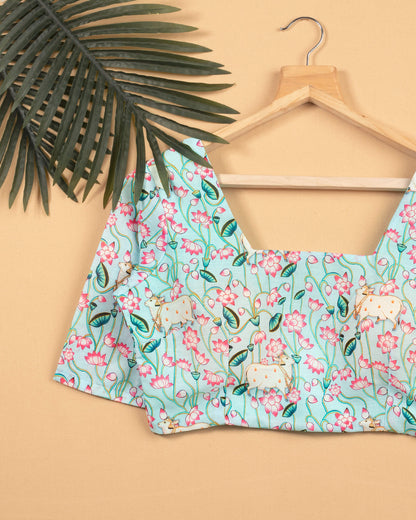 Blue Pichwaii Printed Blouse