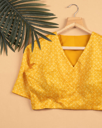 Floral Printed V Neck Blouse