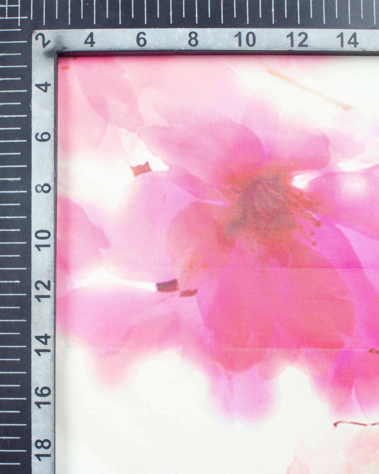 Hippie Pink And Cream Floral Pattern Digital Print Premium Organza Dupatta With Tassels - Fabcurate