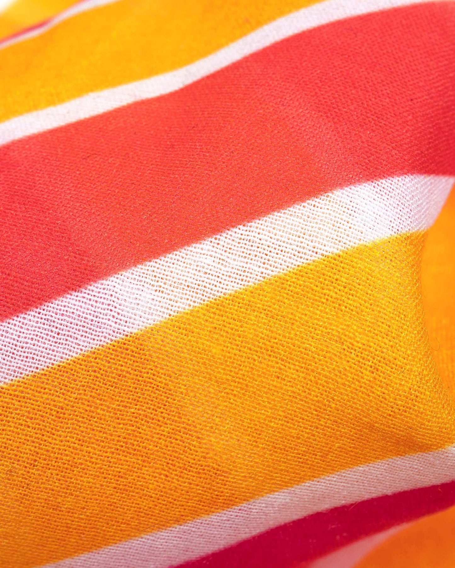 Magenta Pink And Honey Yellow Leheriya Pattern Digital Print Poly Voile Dupatta With Tassels - Fabcurate