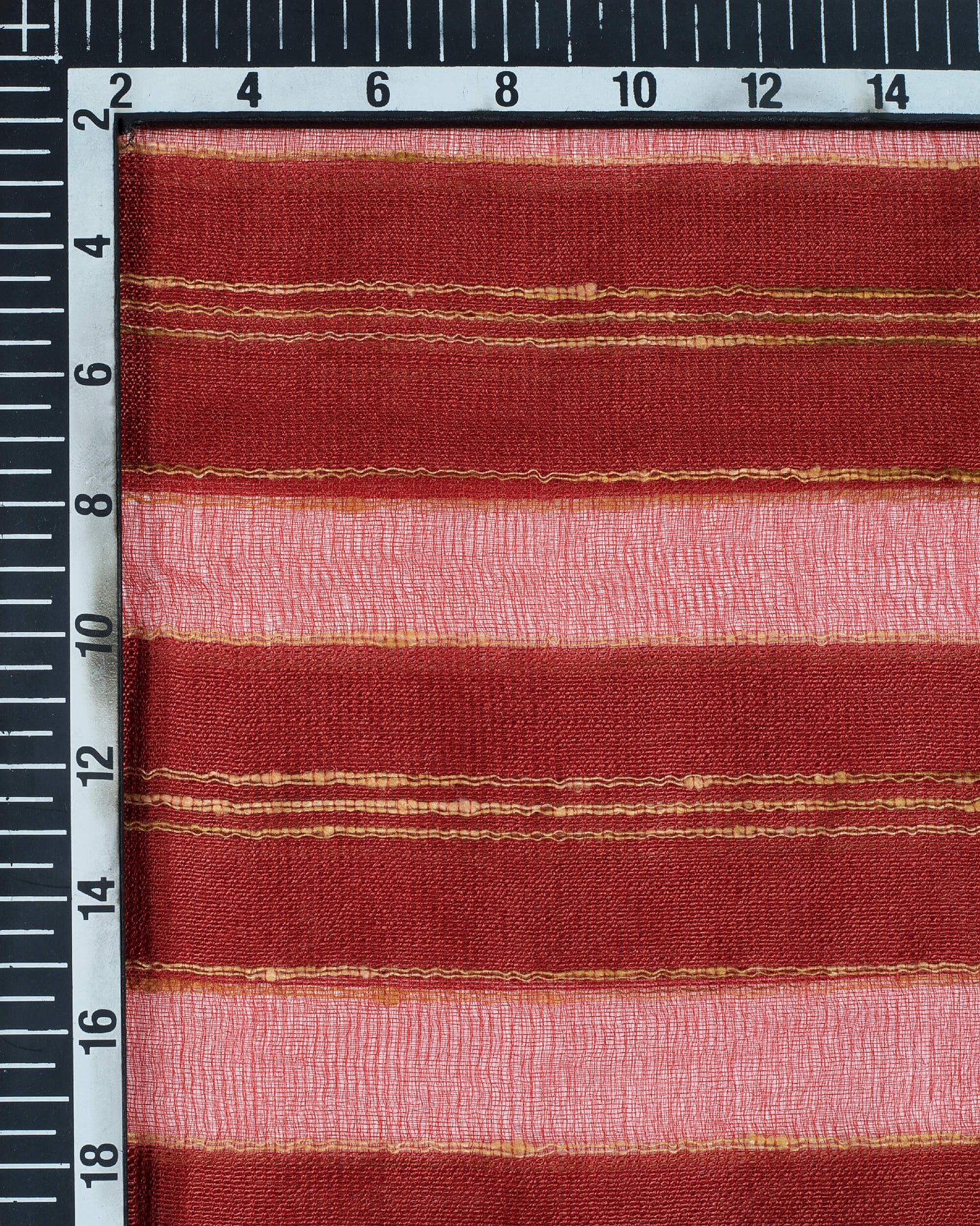 Maroon Stripes Pattern Woven Bhagalpuri Viscose Silk Dupatta - Fabcurate