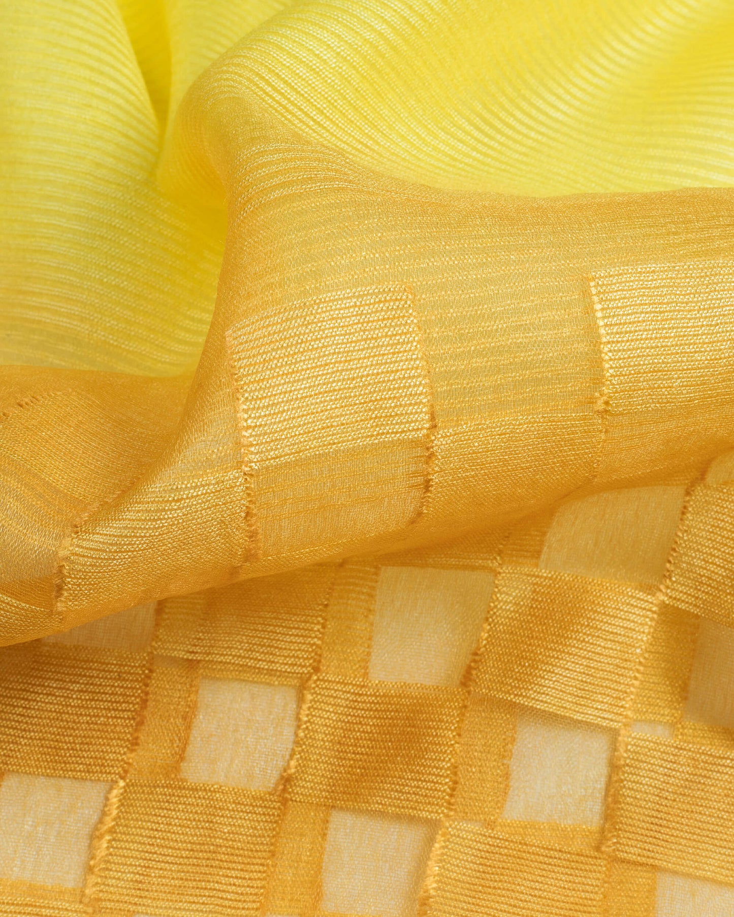 Yellow Tie & Dye Pattern Woven Bhagalpuri Dobby Viscose By Silk Dupatta - Fabcurate