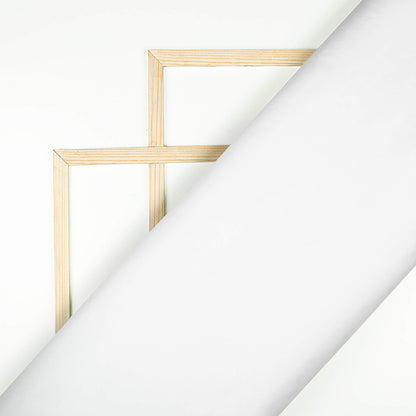White Plain Dyeable Organza Fabric