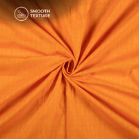 Honey Orange Stripes Handloom Cotton Fabric