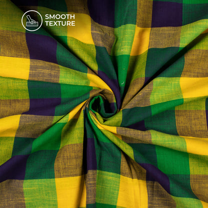 Exclusive Checked Handloom Cotton Fabric
