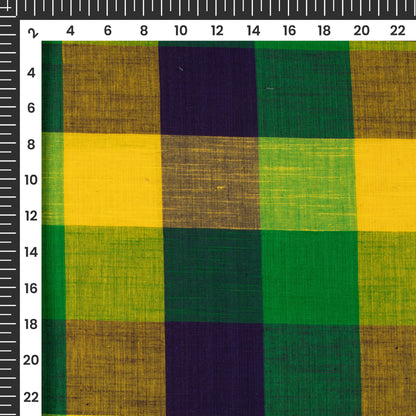 Exclusive Checked Handloom Cotton Fabric