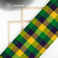 Exclusive Checked Handloom Cotton Fabric