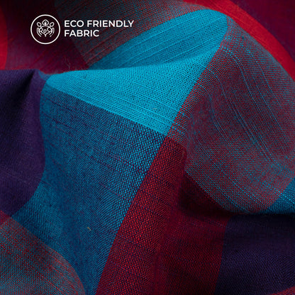 Exclusive Checked Handloom Cotton Fabric