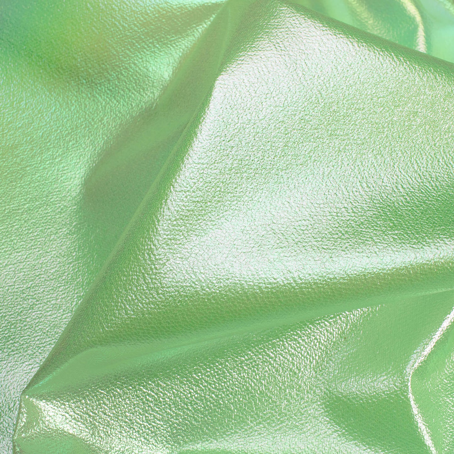 Mint Green Holographic Dual Tones Galaxy Imported Net Fabric (Width 62 Inches)