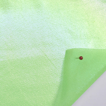 Mint Green Holographic Dual Tones Galaxy Imported Net Fabric (Width 62 Inches)