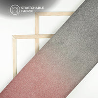 Trendy Dual Tone Silver Zari Work On Imported Fabric