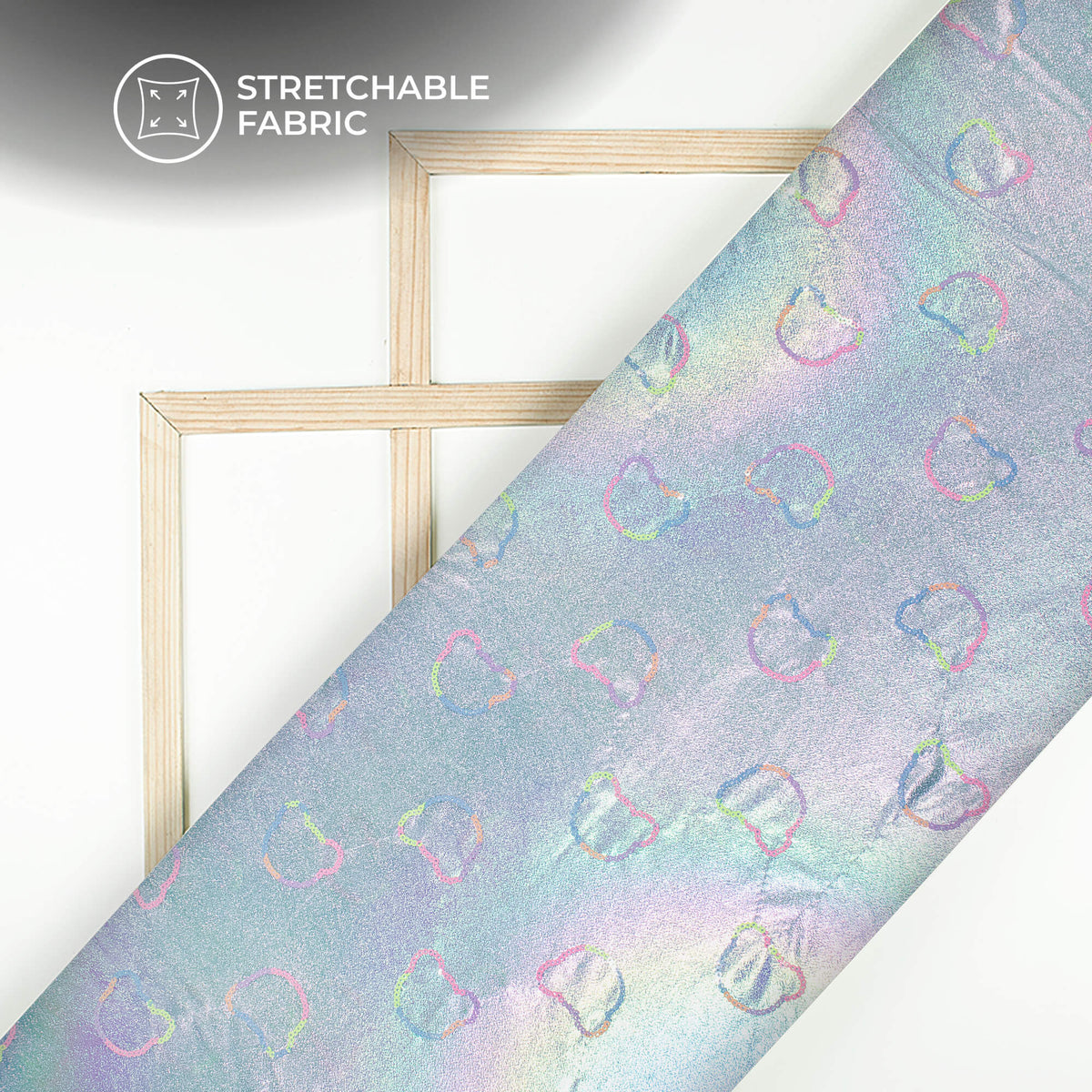 Quirky Multi-Color Sequins Dual Tones Galaxy Imported Net Fabric