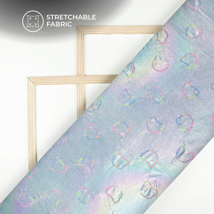 Quirky Multi-Color Sequins Dual Tones Galaxy Imported Net Fabric