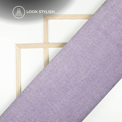 Classy Silver Polka Dots Foil Work On Imported Lycra Fabric