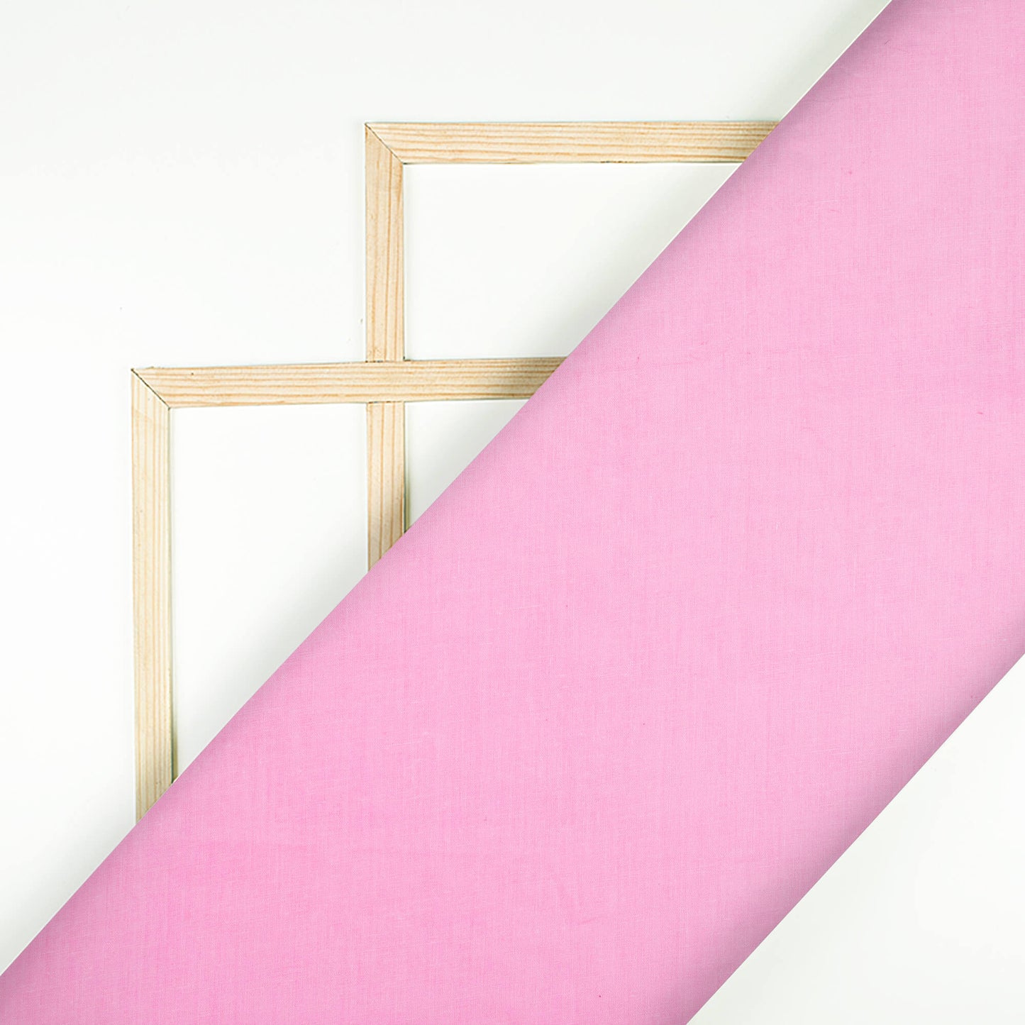 Taffy Pink Plain Cotton Cambric Fabric - Fabcurate