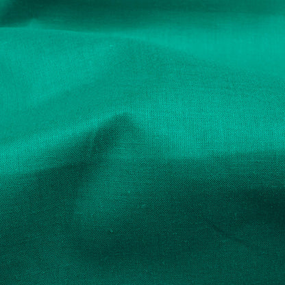 Pine Green Plain Cotton Cambric Fabric - Fabcurate
