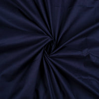 Navy Blue Plain Cotton Cambric Fabric - Fabcurate