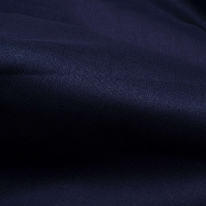 Navy Blue Plain Cotton Cambric Fabric - Fabcurate