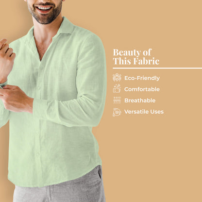 Tea Green Plain Cotton Cambric Fabric