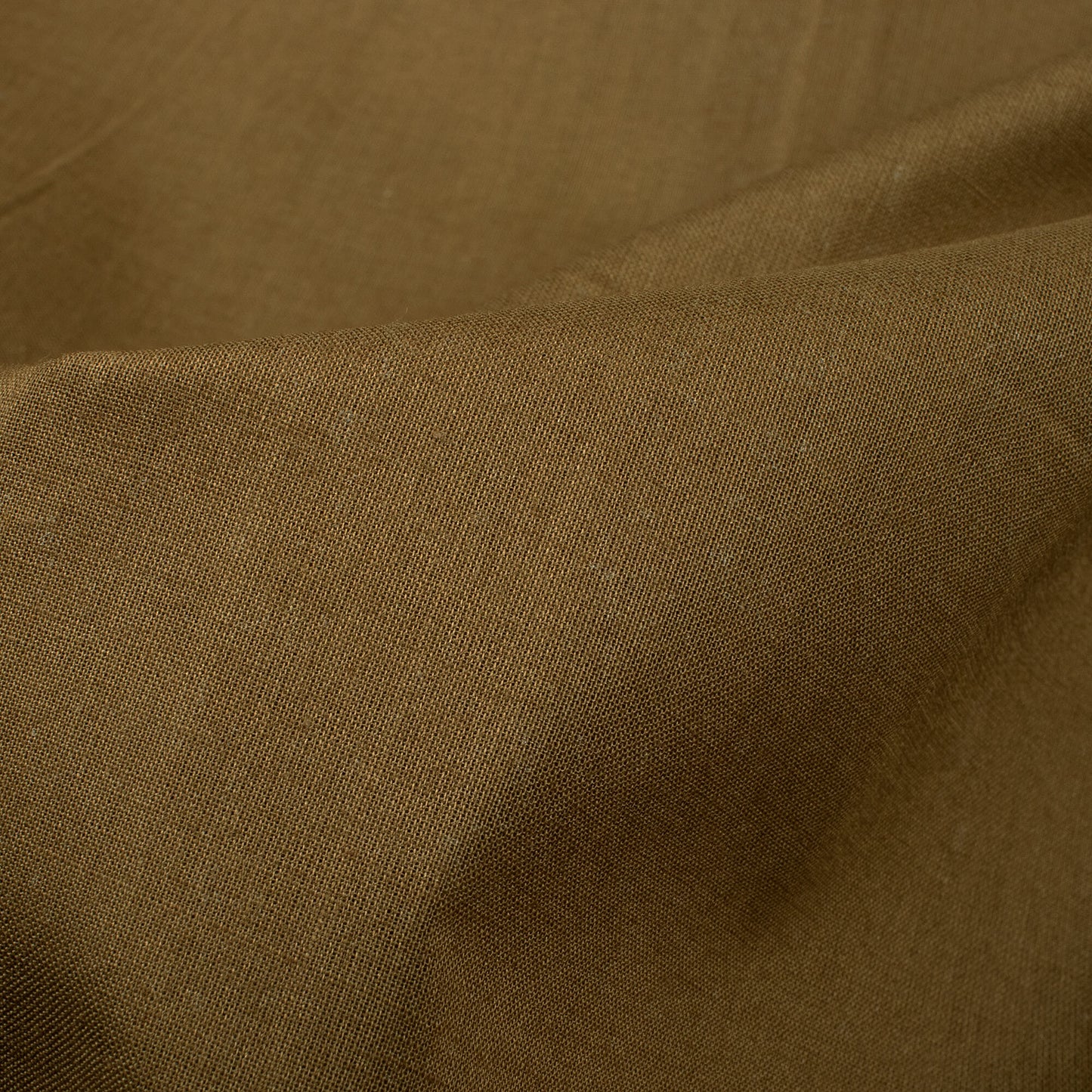 Dark Peanut Brown Plain Cotton Cambric Fabric
