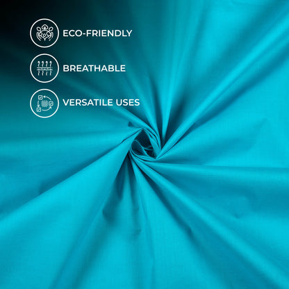 Sky Blue Plain Cotton Cambric Fabric
