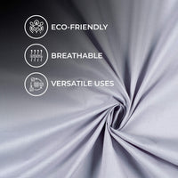 Pewter Grey Plain Cotton Cambric Fabric