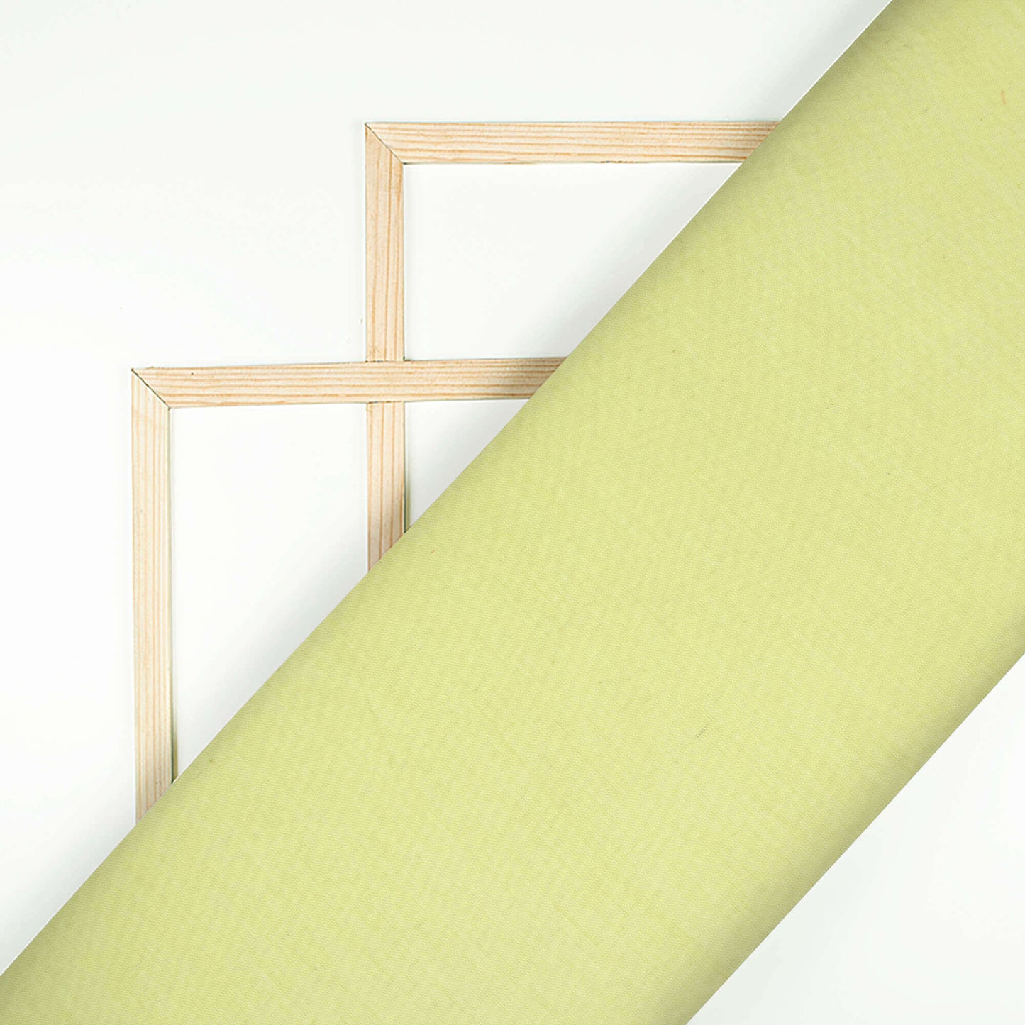 Pale Green Plain Cotton Flex Fabric