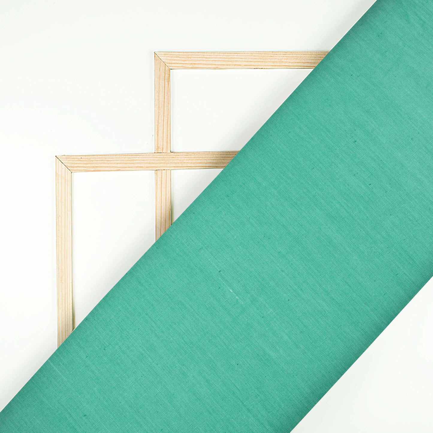Viridian Green Plain Cotton Flex Fabric