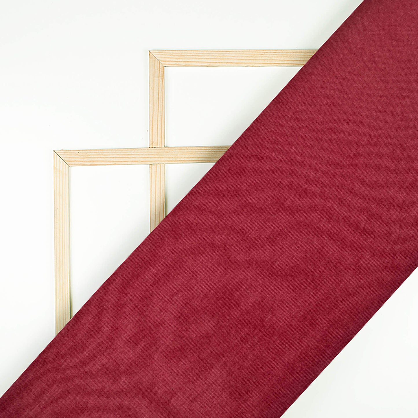 Sangria Red Plain Cotton Flex Fabric