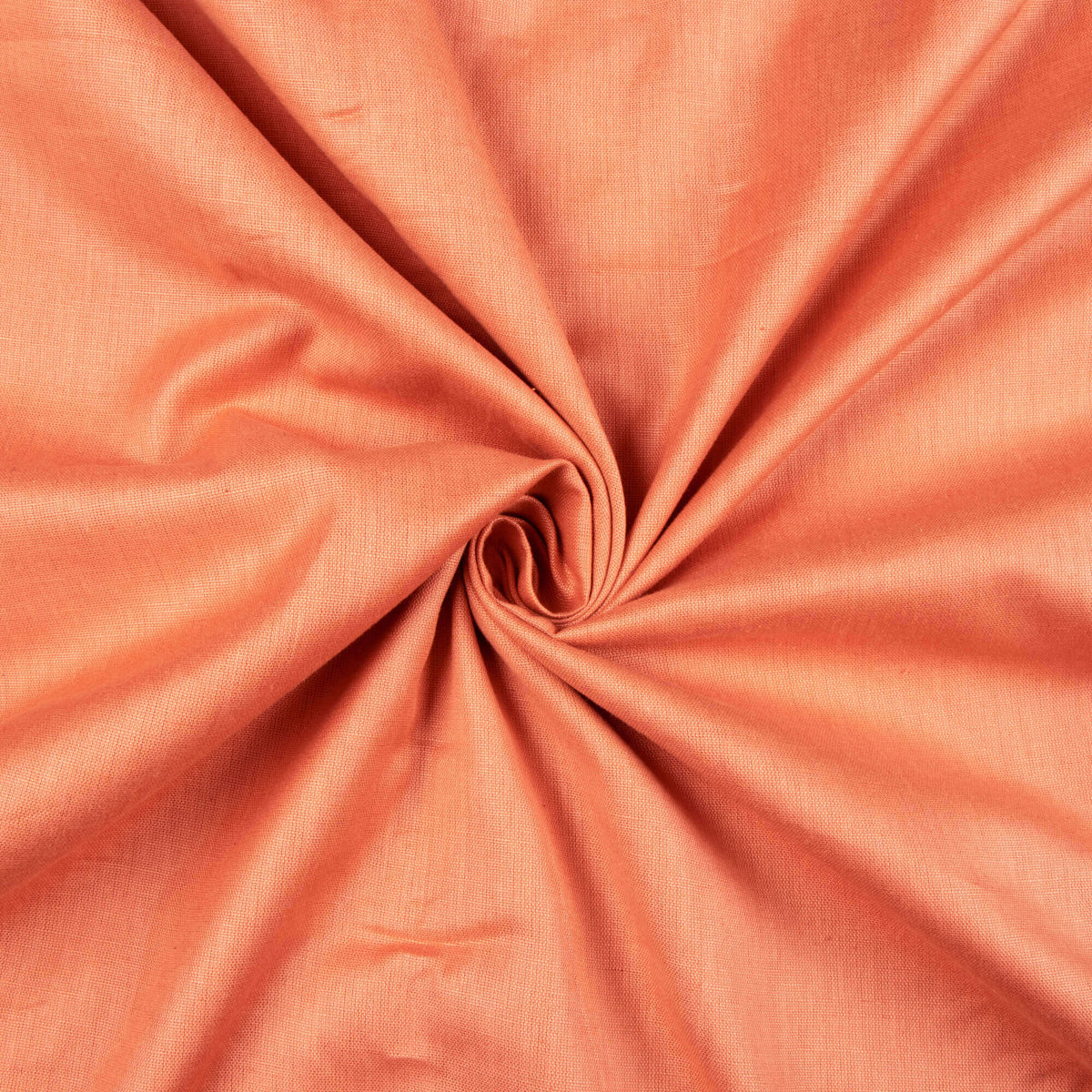 Salmon Orange Plain Cotton Flex Fabric