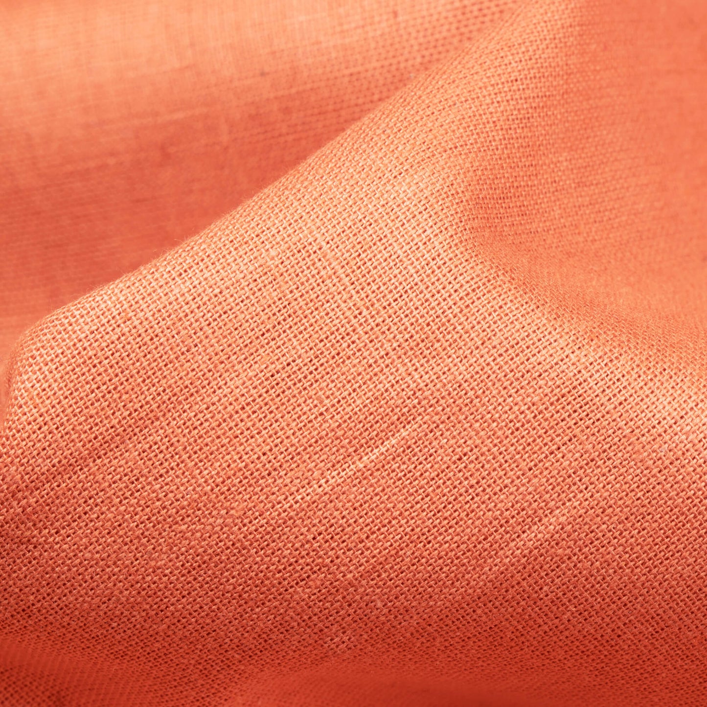 Salmon Orange Plain Cotton Flex Fabric