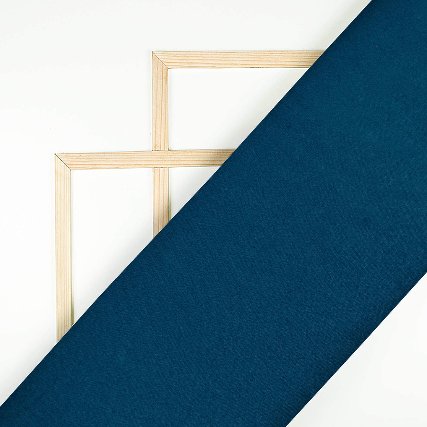 Dark Astronaut Blue Plain Cotton Flex Fabric