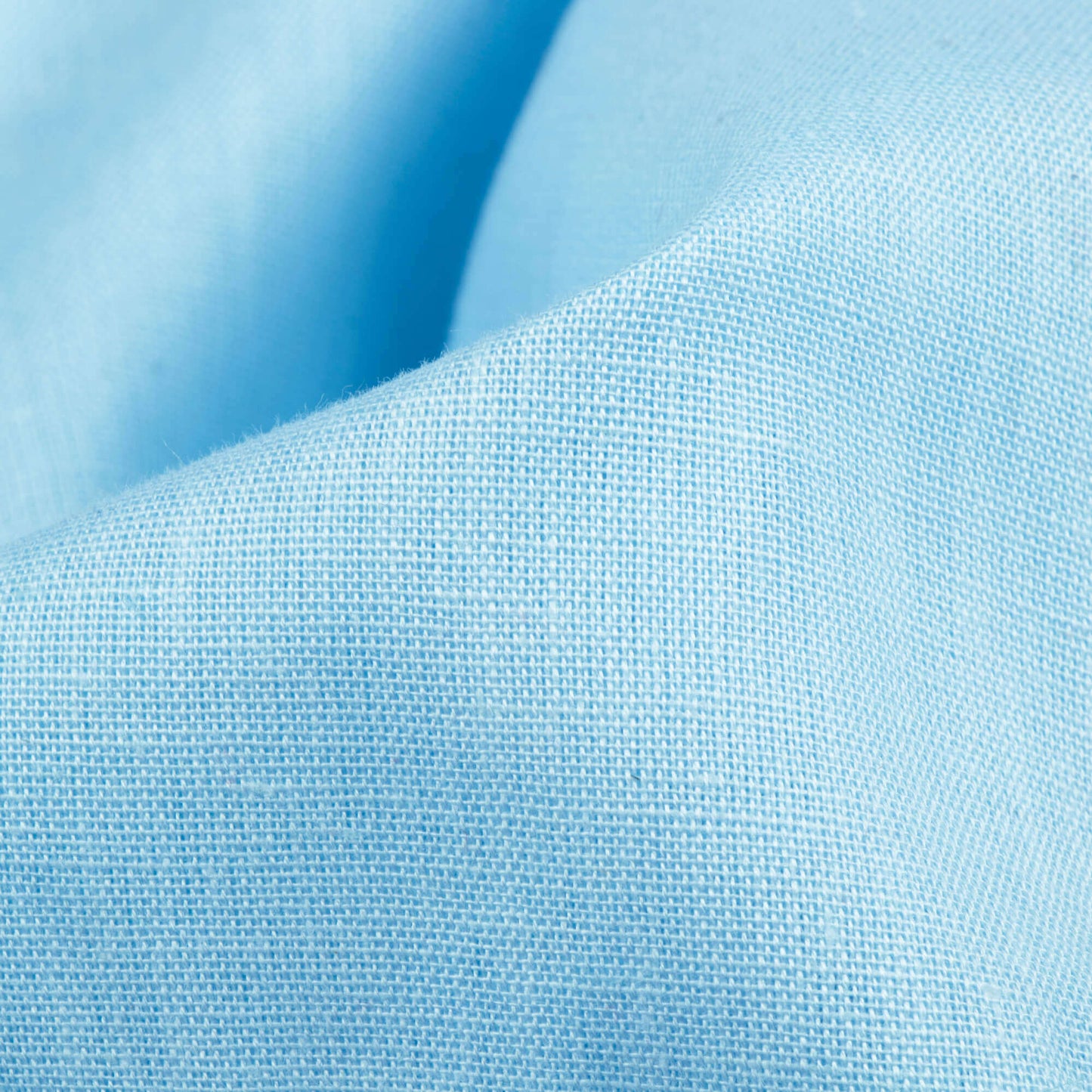 Powder Blue Plain Cotton Flex Fabric
