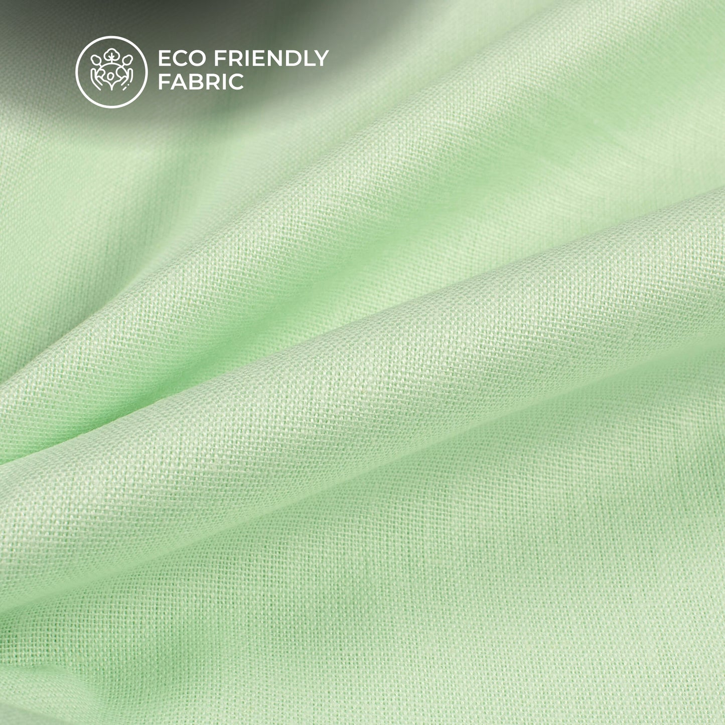 Tea Green Plain Cotton Flex Fabric