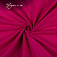 Magenta Pink Plain Cotton Flex Fabric
